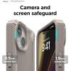 imageelago Armor Compatible with iPhone 14 Case 61 Inch  US Military Grade Drop Protection HeavyDuty Protective Case Carbon Fiber Texture Tough Rugged Design Shockproof Bumper Cover BlackSand