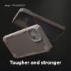 imageelago Armor Compatible with iPhone 14 Case 61 Inch  US Military Grade Drop Protection HeavyDuty Protective Case Carbon Fiber Texture Tough Rugged Design Shockproof Bumper Cover BlackSand