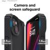 imageelago Armor Compatible with iPhone 14 Case 61 Inch  US Military Grade Drop Protection HeavyDuty Protective Case Carbon Fiber Texture Tough Rugged Design Shockproof Bumper Cover BlackBlack