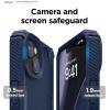 imageelago Armor Compatible with iPhone 14 Case 61 Inch  US Military Grade Drop Protection HeavyDuty Protective Case Carbon Fiber Texture Tough Rugged Design Shockproof Bumper Cover BlackJean Indigo