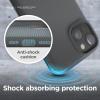 imageelago Compatible with iPhone 14 Case Pebble Case Full Body Protective Cover Shockproof Special Pebble Coated Slim AntiScratch 61 inch Dark Grey