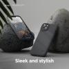 imageelago Compatible with iPhone 14 Case Pebble Case Full Body Protective Cover Shockproof Special Pebble Coated Slim AntiScratch 61 inch Dark Grey