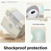 imageelago Floppy Disk Case Compatible with AirPods 3rd Generation Case  Compatible with AirPods 3 Case Cover Carabiner Included Shock Resistant Full Protection Supports Wireless Charging Dark GreyClassic White