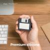 imageelago Floppy Disk Case Compatible with AirPods 3rd Generation Case  Compatible with AirPods 3 Case Cover Carabiner Included Shock Resistant Full Protection Supports Wireless Charging Dark GreyDark Grey