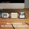 imageelago Floppy Disk Case Compatible with AirPods 3rd Generation Case  Compatible with AirPods 3 Case Cover Carabiner Included Shock Resistant Full Protection Supports Wireless Charging Dark GreyDark Grey