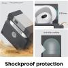 imageelago Floppy Disk Case Compatible with AirPods 3rd Generation Case  Compatible with AirPods 3 Case Cover Carabiner Included Shock Resistant Full Protection Supports Wireless Charging Dark GreyDark Grey