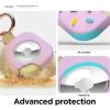 imageelago Ice Cream Case Compatible with Apple AirTag Keychain Compatible with AirTag Case  Drop Protection Carabiner Key Ring Track Dogs Keys Backpacks Purses Tracking Device Not Included MintLavender