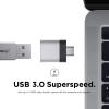 imageelago Mini Aluminum USBC to USB 30 Female Mini Adapter for MacBook Pro 20182017 MacBook Air 2018 and Other Devices with TypeC USB Silver