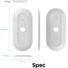 imageelago Mount Compatible with Google Nest Hello Video Doorbell 2021 Battery Model  Doorbell Chimes Perfect Color Match with Angle Wedge Black WiFi Free  NOT Compatible with Wired ModelWhite