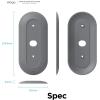 imageelago Mount Compatible with Google Nest Hello Video Doorbell 2021 Battery Model  Doorbell Chimes Perfect Color Match with Angle Wedge Black WiFi Free  NOT Compatible with Wired ModelAsh