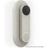 imageelago Mount Compatible with Google Nest Hello Video Doorbell 2021 Battery Model  Doorbell Chimes Perfect Color Match with Angle Wedge Black WiFi Free  NOT Compatible with Wired ModelLinen