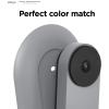 imageelago Mount Compatible with Google Nest Hello Video Doorbell 2021 Battery Model  Doorbell Chimes Perfect Color Match with Angle Wedge Black WiFi Free  NOT Compatible with Wired ModelAsh