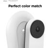 imageelago Mount Compatible with Google Nest Hello Video Doorbell 2021 Battery Model  Doorbell Chimes Perfect Color Match with Angle Wedge Black WiFi Free  NOT Compatible with Wired ModelWhite