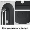 imageelago Mount Compatible with Google Nest Hello Video Doorbell 2021 Battery Model  Doorbell Chimes Perfect Color Match with Angle Wedge Black WiFi Free  NOT Compatible with Wired ModelBlack