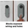 imageelago Mount Compatible with Google Nest Hello Video Doorbell 2021 Battery Model  Doorbell Chimes Perfect Color Match with Angle Wedge Black WiFi Free  NOT Compatible with Wired ModelIvy