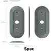 imageelago Mount Compatible with Google Nest Hello Video Doorbell 2021 Battery Model  Doorbell Chimes Perfect Color Match with Angle Wedge Black WiFi Free  NOT Compatible with Wired ModelIvy