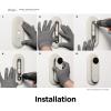 imageelago Mount Compatible with Google Nest Hello Video Doorbell 2021 Battery Model  Doorbell Chimes Perfect Color Match with Angle Wedge Black WiFi Free  NOT Compatible with Wired ModelLinen