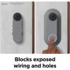 imageelago Mount Compatible with Google Nest Hello Video Doorbell 2021 Battery Model  Doorbell Chimes Perfect Color Match with Angle Wedge Black WiFi Free  NOT Compatible with Wired ModelAsh