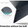 imageelago Ultra Slim Hard Case Compatible with MaBcook Air M2 M3 2023 2024 153 inch with Touch Bar A2941A3114Clear  Full Protection Access to All Features ClearDark Grey