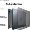 imageelago Ultra Slim Hard Case Compatible with MaBcook Air M2 M3 2023 2024 153 inch with Touch Bar A2941A3114Clear  Full Protection Access to All Features ClearDark Grey