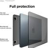 imageelago Ultra Slim Hard Case Compatible with MaBcook Air M2 M3 2023 2024 153 inch with Touch Bar A2941A3114Clear  Full Protection Access to All Features ClearDark Grey