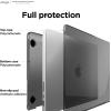 imageelago Ultra Slim Hard Case Compatible with MacBook Pro 16inch M3 Pro A29912023 MacBook Pro 16inch M1 Pro M2 Pro M2 Max A2485202320212020  Full Protection Frosted ClearDark Grey