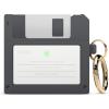 imageelago Floppy Disk Case Compatible with AirPods 3rd Generation Case  Compatible with AirPods 3 Case Cover Carabiner Included Shock Resistant Full Protection Supports Wireless Charging Dark GreyDark Grey