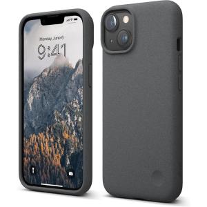 imageelago Compatible with iPhone 14 Case Pebble Case Full Body Protective Cover Shockproof Special Pebble Coated Slim AntiScratch 61 inch Dark Grey