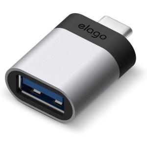 imageelago Mini Aluminum USBC to USB 30 Female Mini Adapter for MacBook Pro 20182017 MacBook Air 2018 and Other Devices with TypeC USB Silver