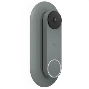 imageelago Mount Compatible with Google Nest Hello Video Doorbell 2021 Battery Model  Doorbell Chimes Perfect Color Match with Angle Wedge Black WiFi Free  NOT Compatible with Wired ModelIvy