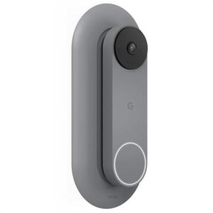 imageelago Mount Compatible with Google Nest Hello Video Doorbell 2021 Battery Model  Doorbell Chimes Perfect Color Match with Angle Wedge Black WiFi Free  NOT Compatible with Wired ModelAsh