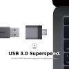 imageelago Mini Aluminum USBC to USB 30 Female Mini Adapter for MacBook Pro 20182017 MacBook Air 2018 and Other Devices with TypeC USB Space Grey