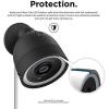 imageelago Camera Cover Compatible with Google Nest Cam IQ Outdoor Brown  Infrared LED Visible Holes for MicrophoneSpeaker Camouflage Easy Installation AllWeather Protective Skin VentilationBlack