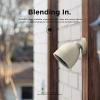 imageelago Camera Cover Compatible with Google Nest Cam IQ Outdoor Brown  Infrared LED Visible Holes for MicrophoneSpeaker Camouflage Easy Installation AllWeather Protective Skin VentilationClassic White