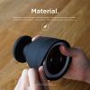 imageelago Camera Cover Compatible with Google Nest Cam IQ Outdoor Brown  Infrared LED Visible Holes for MicrophoneSpeaker Camouflage Easy Installation AllWeather Protective Skin VentilationBlack