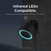 imageelago Camera Cover Compatible with Google Nest Cam IQ Outdoor Brown  Infrared LED Visible Holes for MicrophoneSpeaker Camouflage Easy Installation AllWeather Protective Skin VentilationClassic White