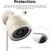 imageelago Camera Cover Compatible with Google Nest Cam IQ Outdoor Brown  Infrared LED Visible Holes for MicrophoneSpeaker Camouflage Easy Installation AllWeather Protective Skin VentilationClassic White