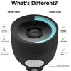 imageelago Camera Cover Compatible with Google Nest Cam IQ Outdoor Brown  Infrared LED Visible Holes for MicrophoneSpeaker Camouflage Easy Installation AllWeather Protective Skin VentilationClassic White