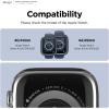 imageelago Duo Case Compatible with Apple Watch 10 Full Protection Hard PC  TPU Material Full Access to Screen TPU TransparentPC Black Yellow Metallic Dark Grey Light Blue Lovely Pink 46mmTPU Black  PC Jean Indigo  Clear