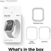 imageelago Duo Case Compatible with Apple Watch 10 Full Protection Hard PC  TPU Material Full Access to Screen TPU TransparentPC Black Yellow Metallic Dark Grey Light Blue Lovely Pink 46mmTPU Clear  PC White  Clear