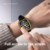 imageelago Duo Case Compatible with Apple Watch 10 Full Protection Hard PC  TPU Material Full Access to Screen TPU TransparentPC Black Yellow Metallic Dark Grey Light Blue Lovely Pink 46mmTPU Black  PC Yellow  Clear