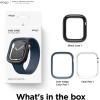 imageelago Duo Case Compatible with Apple Watch 10 Full Protection Hard PC  TPU Material Full Access to Screen TPU TransparentPC Black Yellow Metallic Dark Grey Light Blue Lovely Pink 46mmTPU Black  PC Jean Indigo  Clear