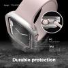 imageelago Duo Case Compatible with Apple Watch 10 Full Protection Hard PC  TPU Material Full Access to Screen TPU TransparentPC Black Yellow Metallic Dark Grey Light Blue Lovely Pink 46mmTPU Clear  PC Lovely Pink  Clear