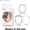 imageelago Duo Case Compatible with Apple Watch 10 Full Protection Hard PC  TPU Material Full Access to Screen TPU TransparentPC Black Yellow Metallic Dark Grey Light Blue Lovely Pink 46mmTPU Clear  PC Rose Gold  Clear