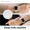 imageelago Duo Case Compatible with Apple Watch 10 Full Protection Hard PC  TPU Material Full Access to Screen TPU TransparentPC Black Yellow Metallic Dark Grey Light Blue Lovely Pink 46mmTPU Clear  PC White  Clear