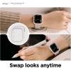 imageelago Duo Case Compatible with Apple Watch 10 Full Protection Hard PC  TPU Material Full Access to Screen TPU TransparentPC Black Yellow Metallic Dark Grey Light Blue Lovely Pink 46mmTPU Clear  PC Lovely Pink  Clear