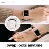imageelago Duo Case Compatible with Apple Watch 10 Full Protection Hard PC  TPU Material Full Access to Screen TPU TransparentPC Black Yellow Metallic Dark Grey Light Blue Lovely Pink 46mmTPU Clear  PC Rose Gold  Clear