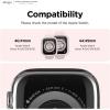 imageelago Duo Case Compatible with Apple Watch 10 Full Protection Hard PC  TPU Material Full Access to Screen TPU TransparentPC Black Yellow Metallic Dark Grey Light Blue Lovely Pink 46mmTPU Clear  PC Lovely Pink  Clear