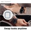 imageelago Duo Case Compatible with Apple Watch 10 Full Protection Hard PC  TPU Material Full Access to Screen TPU TransparentPC Black Yellow Metallic Dark Grey Light Blue Lovely Pink 46mmTPU Black  PC Jean Indigo  Clear