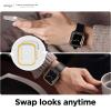 imageelago Duo Case Compatible with Apple Watch 10 Full Protection Hard PC  TPU Material Full Access to Screen TPU TransparentPC Black Yellow Metallic Dark Grey Light Blue Lovely Pink 46mmTPU Black  PC Yellow  Clear